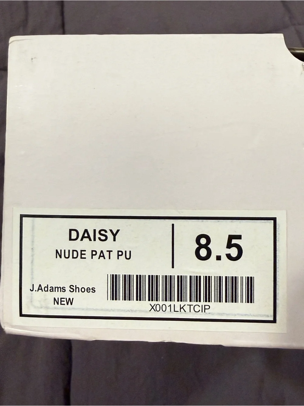 J. Adams Daisy Patent Nude Block Heel Sandals